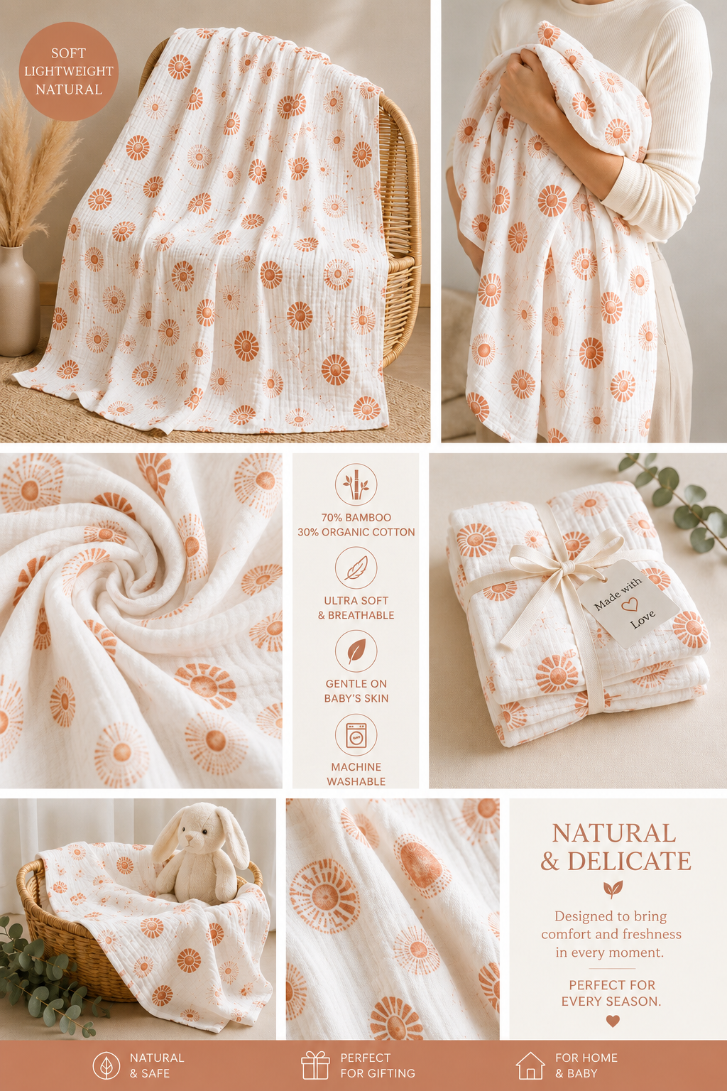 Baby Muslin Blankets